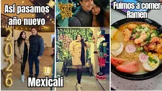 Asi le dimos Bienvenida al 2026🎆Cena,juegos😂 Probé el Ramen🍜por primera vez|fuí al tianguis 