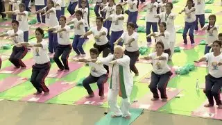 Indians Stretch Together with PM Modi on International Yoga Day