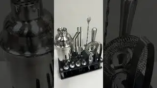 Premium Stainless Steel Bartender Set &ndash; Complete Cocktail Kit #kitchen #falldecorelegance #homedecor
