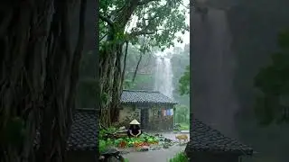 ASMR Thunderstorm + Rain for Sleep and Relax 💤  #shorts #rainwiththunder #ghofaroproject