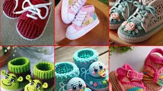 Patrones de zapatos de beb&eacute; hechos a mano en crochet