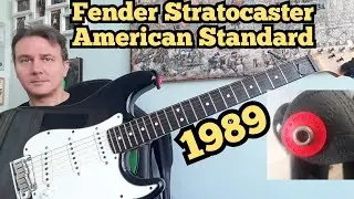 Fender Stratocaster U.S.A. American Standard 1989 - with straplocks (Fender Strap Blocks)