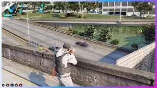 Mandem Ambush Cops To Pop The Tyres (Both POVs) | NoPixel GTA RP