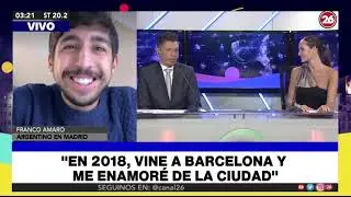 Frandeviaje entrevista TV Canal 26, Argentino en Madrid