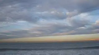 shaky pan of horizon at Playa del Rey shortly after sunrise 2019 December 22