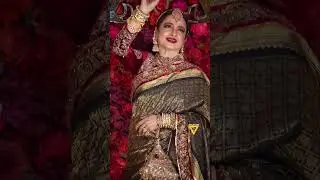 Rekha ji, the epitome of grace and timeless beauty, continues to steal hearts with her elegance. ✨
