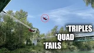 WAHNSINN IN SLOWENIEN // Riesen Swing unter der Brücke + Minitramp auf 15m Klippe!! mit @DDSquadstunts