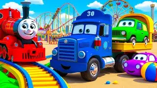 Long Slide Game With Cow Elephant Gorilla Hippopotamus Tiger 3d Animal Game Funny 3d Animals