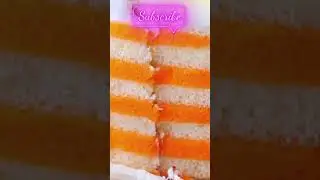 Wow! Orange sponge cake! ❤️ satisfying #shorts #satisfying #asmr