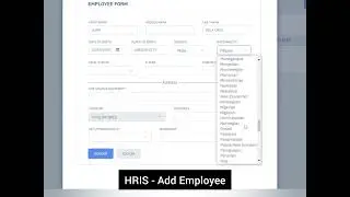 HRIS - Add Employee  Part 1 Employee Basic Info  #PinoyProgrammer