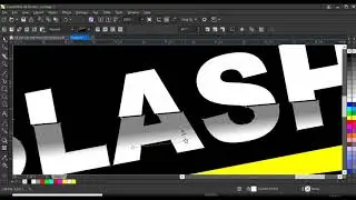 SIMPLE TEXT DESIGN FOR TSHIRT IN CORELDRAW ( SLICED EFFECTS )