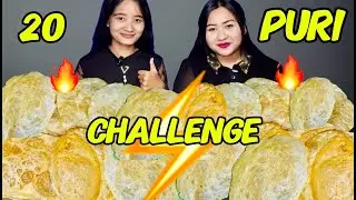PURI CHALLENGE || PUMPKIN CURRY🎃 TASTY🔥🔥🔥