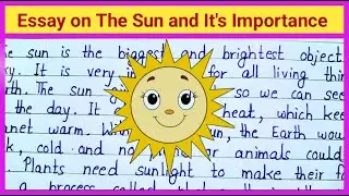 Essay on The Sun and It's Importance in English | Importance of Sun Essay for Students