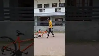 No tyer wheelie #stunt #wheelie #cycle #trending #shorts