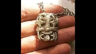 Mens Silver Viking Thor Necklace. Biker/ Rocker Jewelry. USA Handcrafted by LUGDUN ARTISANS