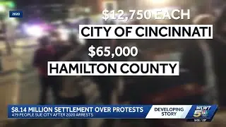 $8.14 million settlement reached in lawsuit stemming from 2020 protest arrests in Cincinnati