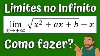Limite no infinito: √(x² + ax + b) – x resolvido passo a passo