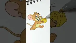 Drawing Jerry with Ohuhu Markers #shorts #art