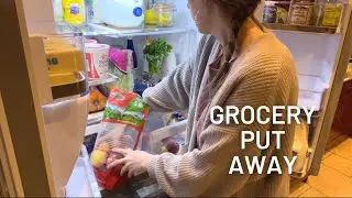 Once-A-Month Grocery Haul PUT AWAY + Fridge & Pantry Fill Up