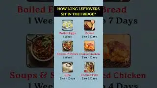 How Long Do Leftovers Last in the Fridge? | Food Storage Safety Guide #healthylifestyle #healthtips
