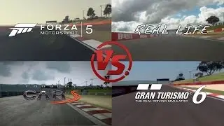 GT6 Vs Project Cars Vs Forza5 Vs Real Life @ Bathurst Comparison - DigiProst