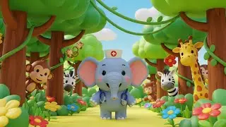 Jungle Doctor Adventure Song for Kids | Fun Animal & Nursery Rhymes for Toddlers 🐘🦒🎶