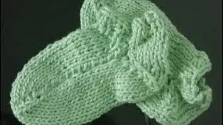 Socken stricken super einfach [1] elastisches B&uuml;ndchen (Combined Strickmethode)