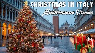 🎄Christmas in Italy 🇮🇹 🎄 🎶 Italian Music 🎶 2+ Hours Scenic Amalfi Coast & Lake Como Relaxation 4K