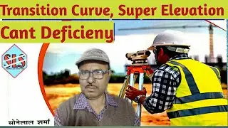 Transition curve,Super elevation,Cant deficiency and Equilibrium cant.