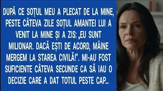 După ce soțul meu a plecat de la mine, peste câteva zile soțul amantei lui a venit la mine și a zis