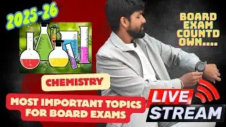 LIVE 🔴 Class 10 Chemistry Board Booster | Most Important Topics #livescienceclass #scholarclasses
