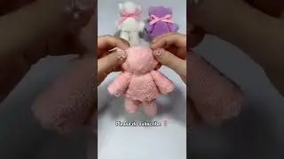 super easy DIY kerchief cute Teddy bear #cute #teddy #teddybear #teddyday #kerchiefs #handkerchief