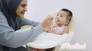 Baby Dah start Makan ! #Maryamfirst