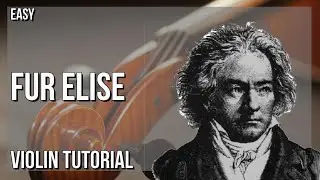 SUPER EASY: How to play Fur Elise  by Ludwig Van Beethoven on Violin (Tutorial)