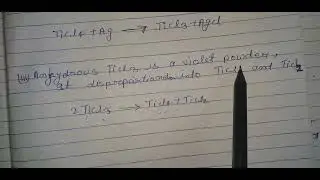 Titanium Trichloride B.sc semester 4th