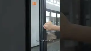 Aluminum ultra-narrow frame sliding door that is easy to clean