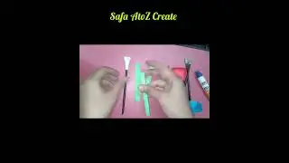 mini paper origami craft broom 🧹and  cleaner #craft #shorts Try guys 😊