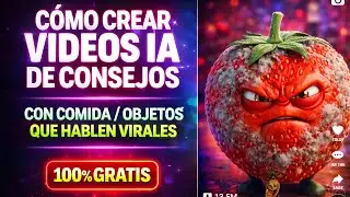 COMO crear VIDEOS IA de COMIDA y OBJETOS DANDO consejos TOTALMENTE GRATIS (GUIA 2026)