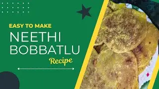 DELICIOUS Neethi Bobbatlu Recipe?#food #cooking #recipe #video #bobbattu #bobbatlu #bobbatlurecipe