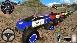 Juegos de Carros - Police Monster Trucks Impossible Driver #2 - Car Extreme Racing Android Gameplay