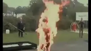 Fire fighters fire suit testing boss