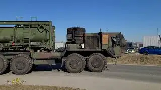 Rzeszow-Jasionka: US Army HEMTT fuel tanker driving by at NATO base 3-23-2022