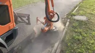 Fiedler FFA 400 mit Wildkrautbürste WK 700