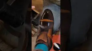 Ultimate Transformation Shoe Cleaning l Shoe Shine ASMR sounds  #asmrsounds #shoeshine #restoration