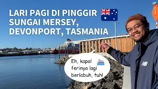 Lari Pagi Sepanjang Mersey River, Devonport, Tasmania