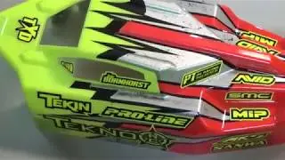 Inside Joe Bornhorst Tekno 4wd EB410 and Tekno 4wd sct 410.3 shortcourse truck
