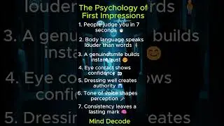 The Psychology of First Impressions (7 Secrets Revealed)