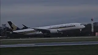 Qatar departure an Singapore landing (Manchester Airport)