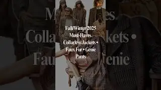 Fall/Winter 2025 Fashion Trends : Statement Textures & Bold Silhouettes | #winter #fashiontrends