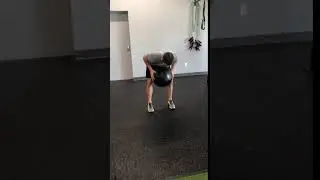 Med ball floor chest pass